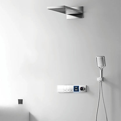Castro - Brass LED Digital Shower System with Handheld Shower