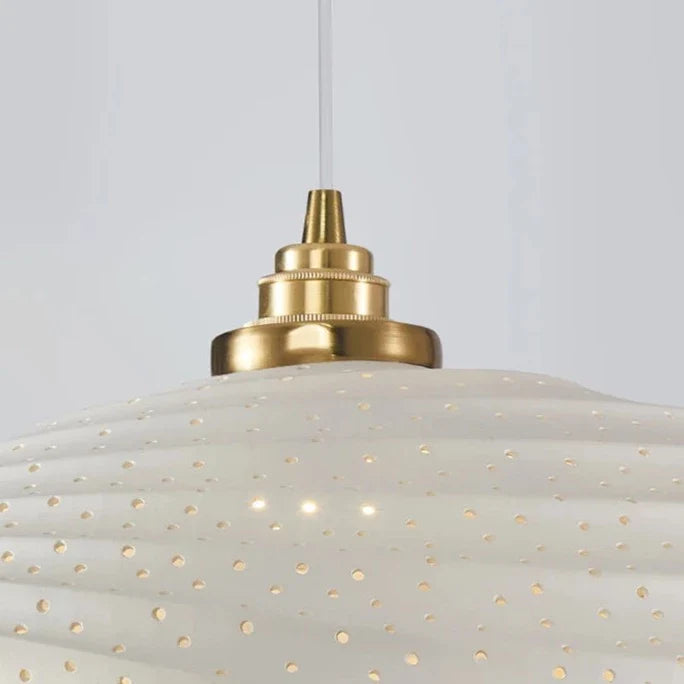 Macki - Minimalist Hanging Patterned Shade Ceiling Pendant Light