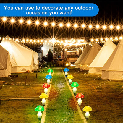 Eara - Solar Mushroom Multicolour Garden Light
