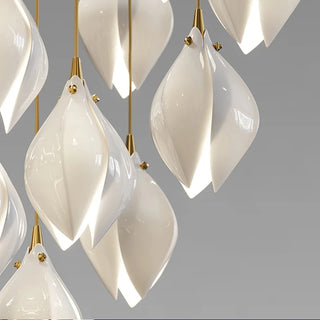 India - Modern Luxury Ceramic Magnolia Chandelier Pendant Light