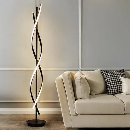 Liam - Modern LED Twisted Floor Lamp