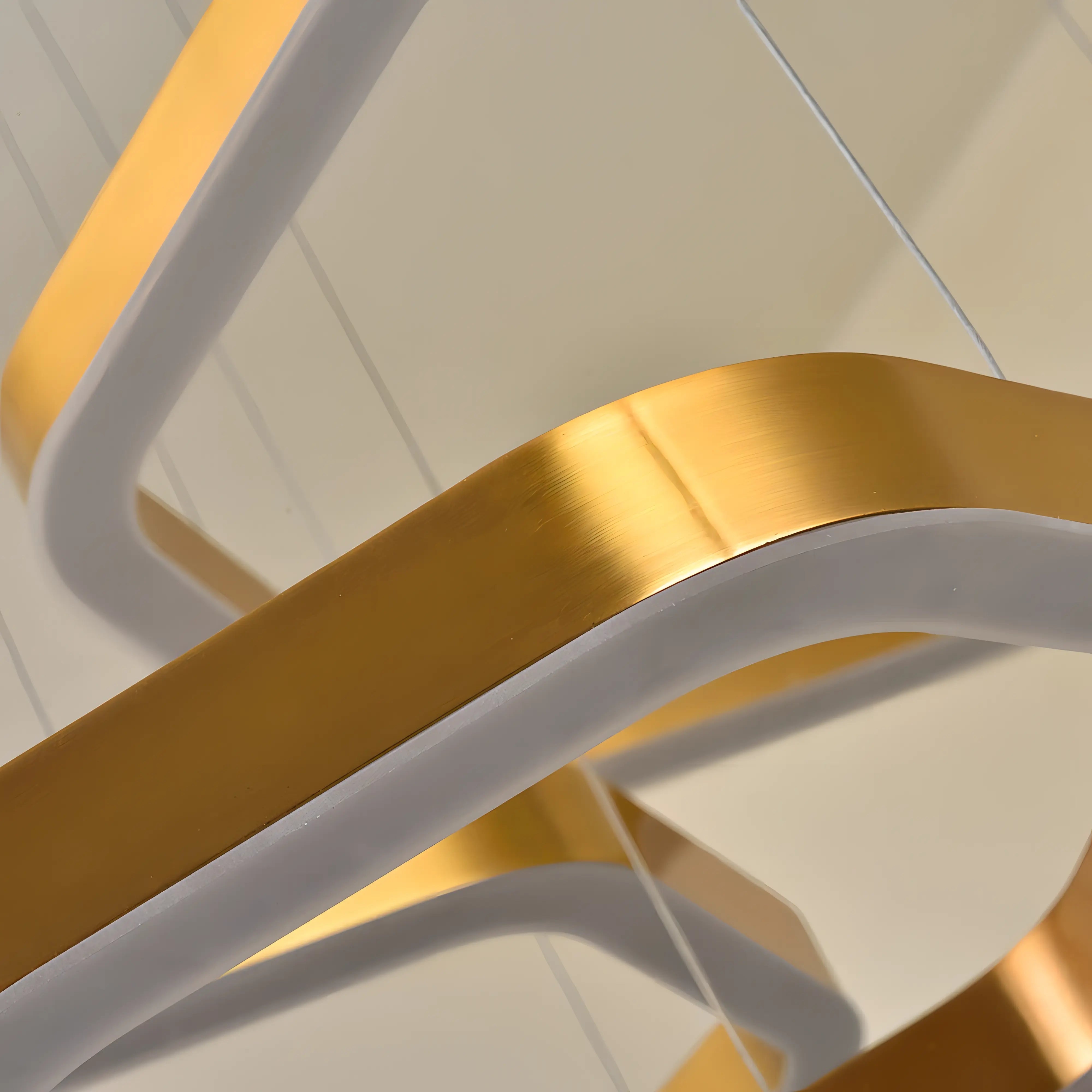 Elouise - Hexagon LED Gold Ceiling Chandelier