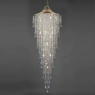 Delatorre - Crystal Beaded Hanging Round Ceiling Chandelier
