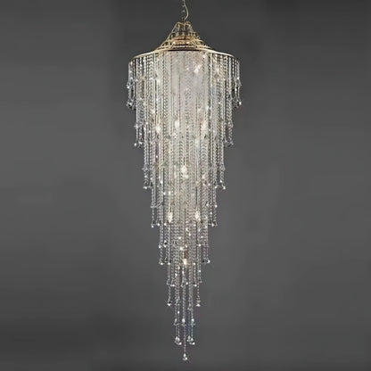 Delatorre - Crystal Beaded Hanging Round Ceiling Chandelier
