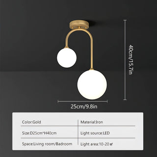 Aurea - Modern Double White Circle Pendant Hanging Ceiling Light