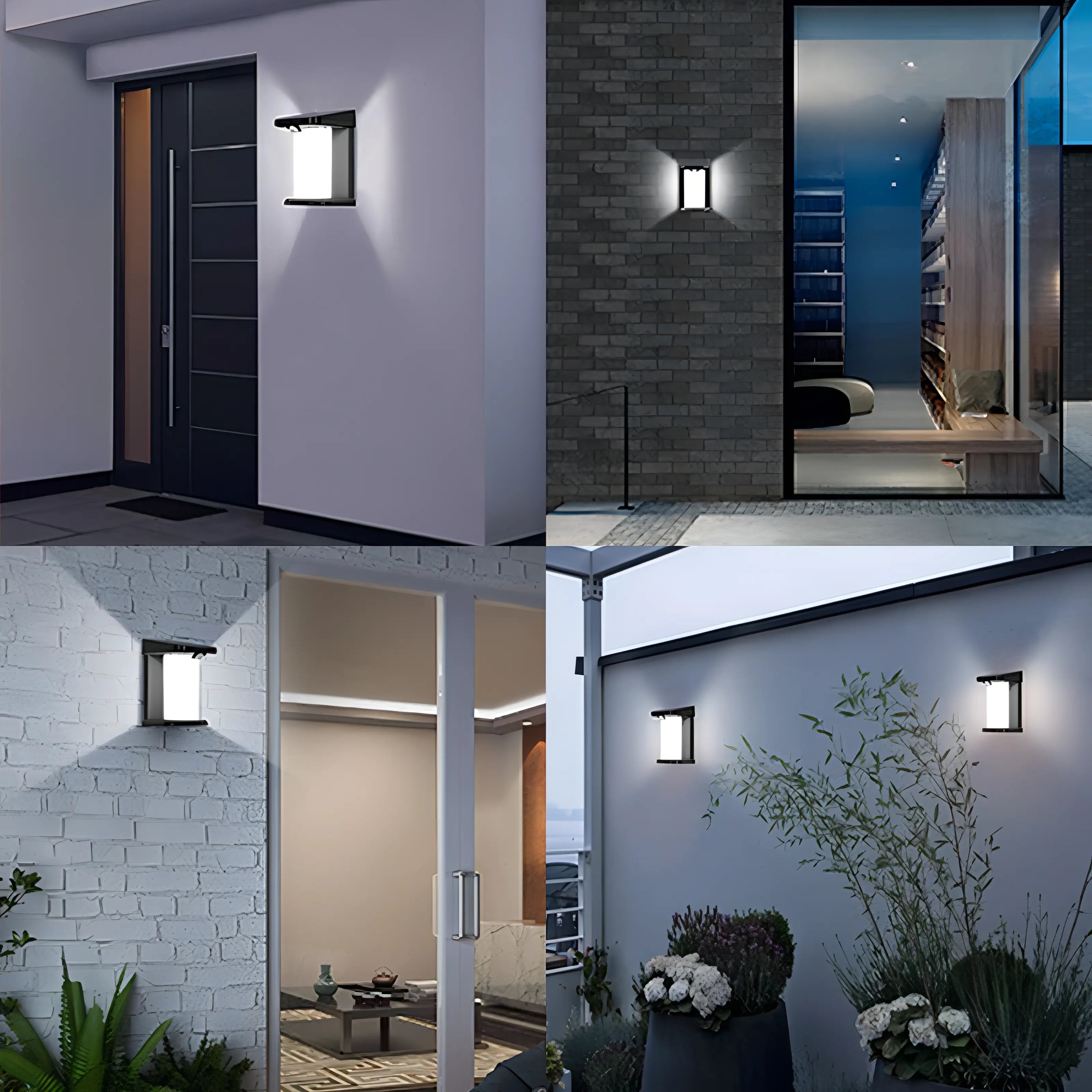 Mcghee - LED Round Outdoor Motion Sensor Wall Light