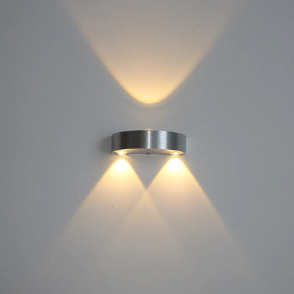 Kamon - Modern Semicircular Metallic Indoor Wall Lamp