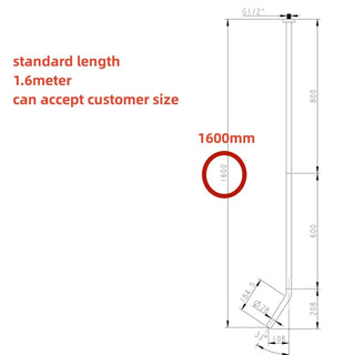 Kohn - Ceiling Mounted Hot/Cold Bathroom Tap