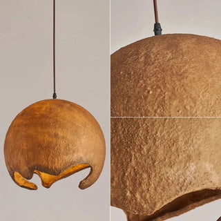 Nunez - Moon Round Wabi-Sabi Pendant Ceiling Light