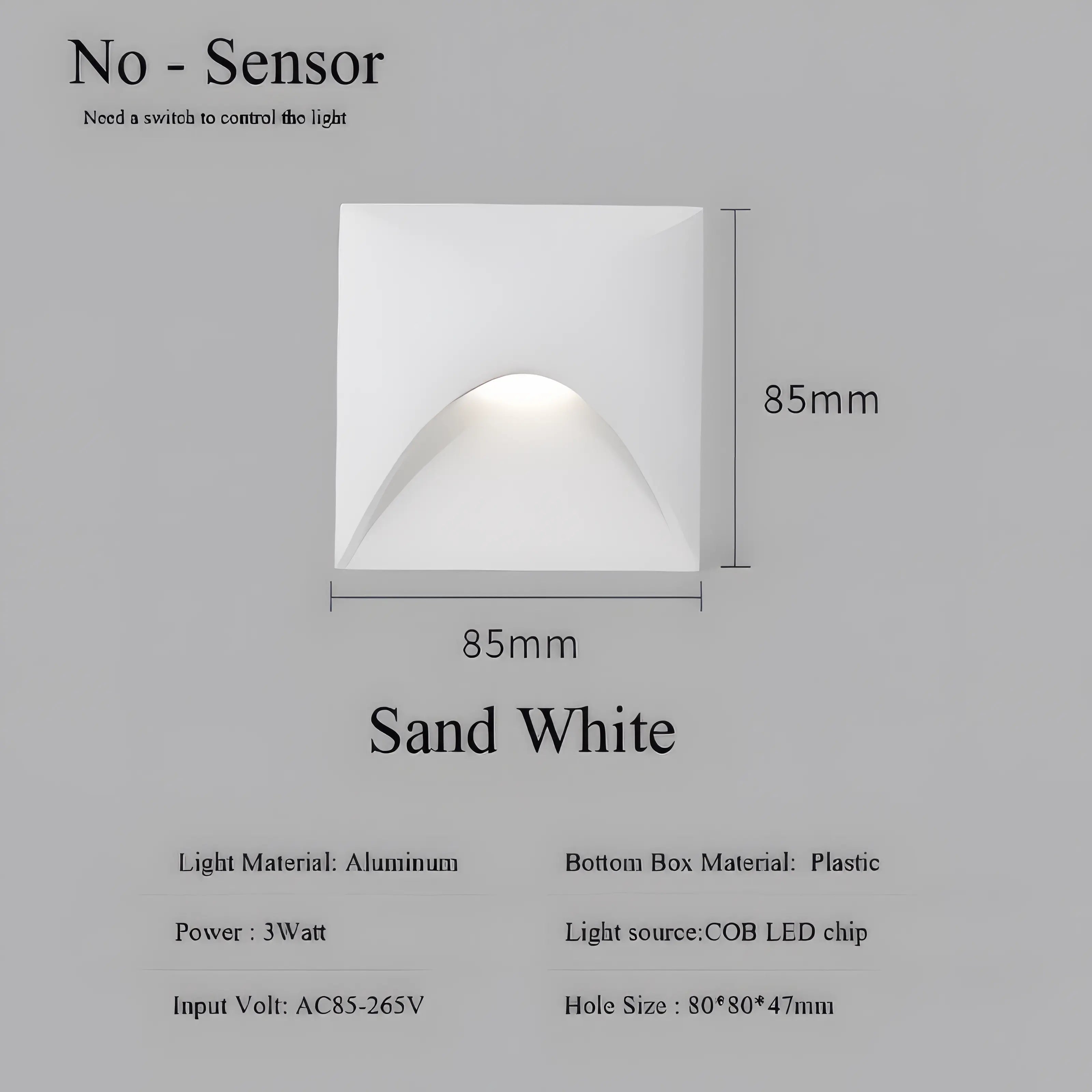 Zavala - Modern Waterproof Indoor/Outdoor Recessed Stair Wall Light