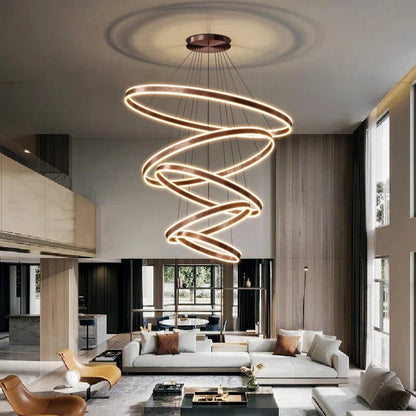 Jenru - Modern Multi Ring Hanging Ceiling Chandelier