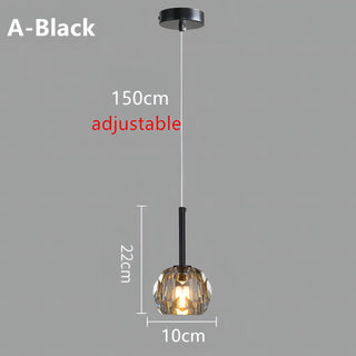 Wesson - Hanging Round Glass Ceiling Pendant Light