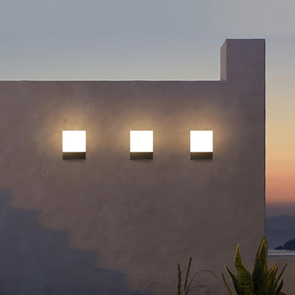 Rex - Modern Outdoor Square LED Light Box Wall Light