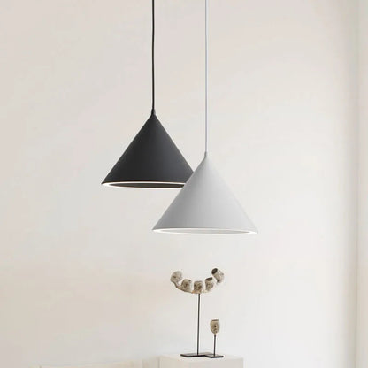 Vang - Modern Macaron LED Cone Round Pendant Light