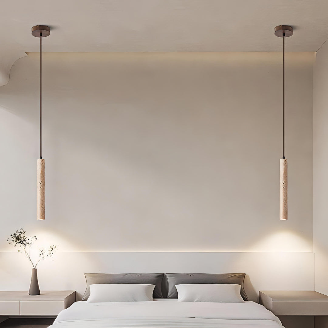 Chumana - Minimalist Modern Long Stone Hanging Pendant Ceiling Light