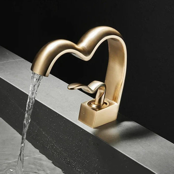 Britton - Love Heart Shaped Hot/Cold Mixer Basin Tap