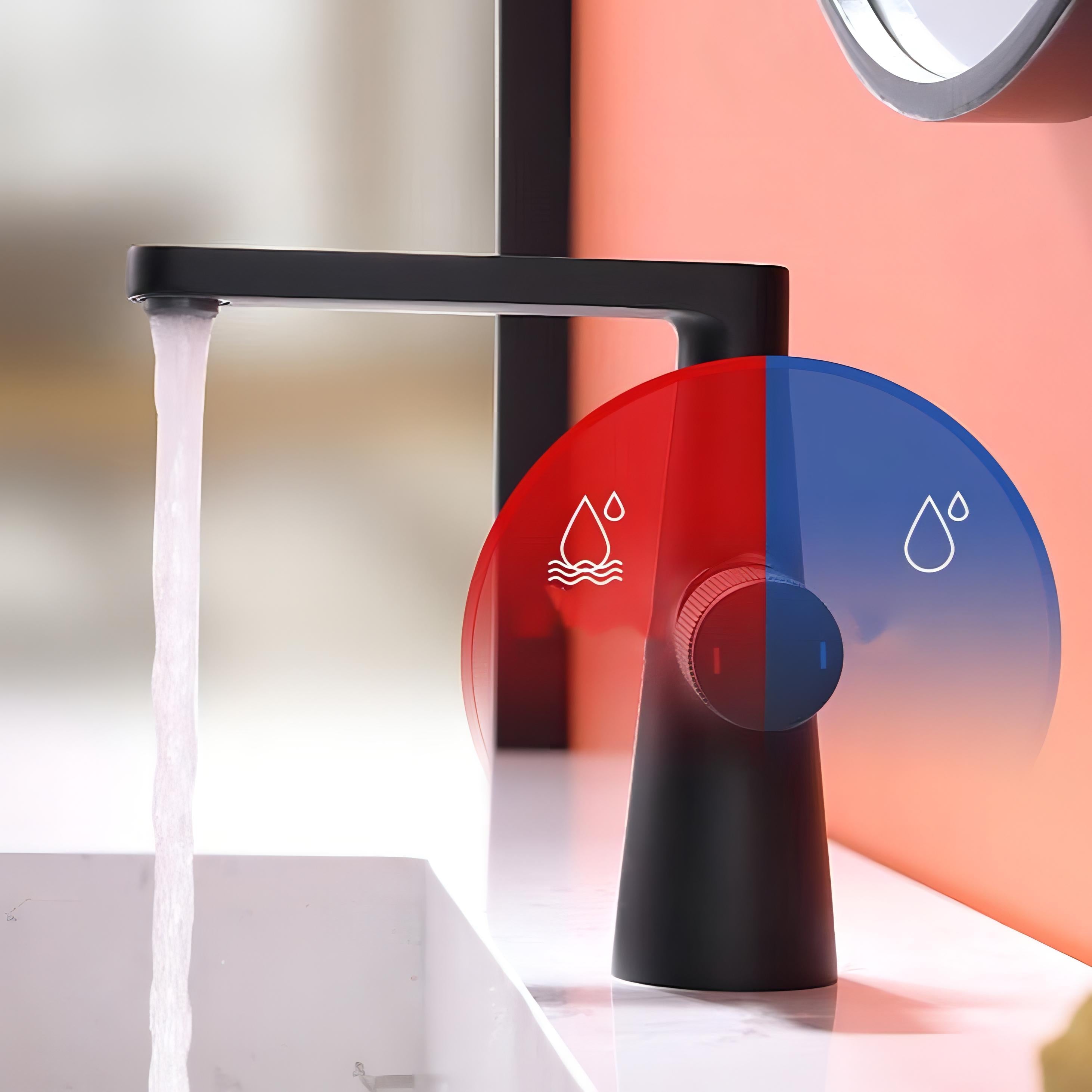 Elon - Polished Modern Twist Control Bathroom Mixer Tap