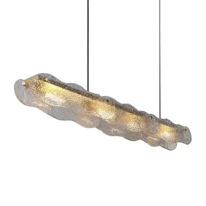 Nixon - Modern Textured Thin Glass Ceiling Light Chandelier