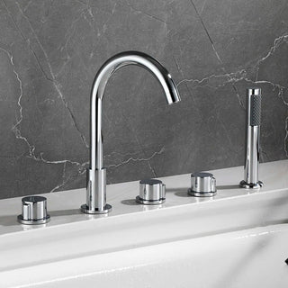 Nolan - Modern 5 Piece Bathtub Tap/Shower Set