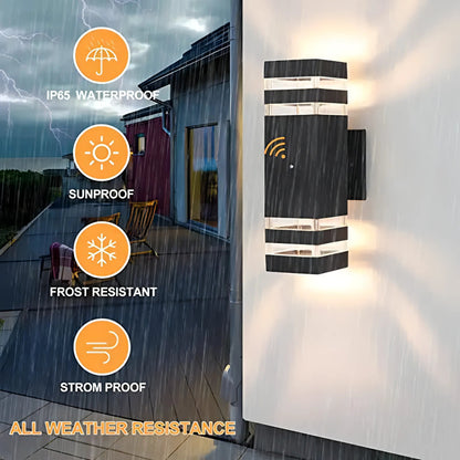 Mariah - Up/Down Rectangle Black Smart Wall Light