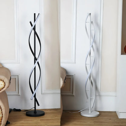 Liam - Modern LED Twisted Floor Lamp