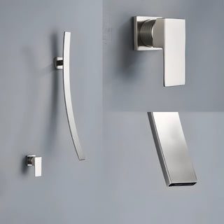 Sadhbh - Modern Wall Mounted Waterfall Bathroom Hot/Cold Mixer Tap