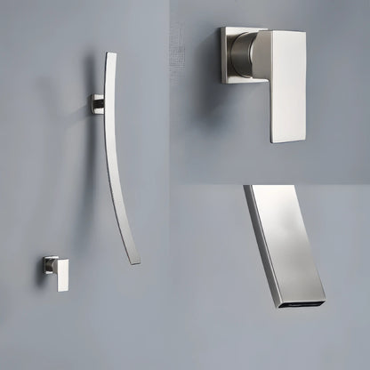 Sadhbh - Modern Wall Mounted Waterfall Bathroom Hot/Cold Mixer Tap