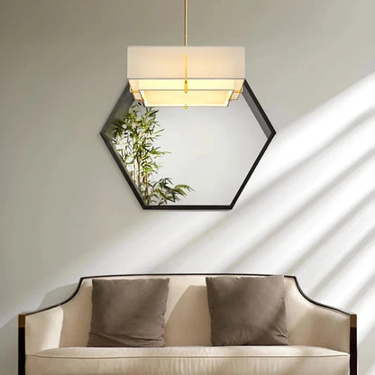 Kylan - Chinese Cloth Gold Minimalist Ceiling Light