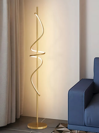 Milo - Sleek LED Floor Lamp with a Twist
