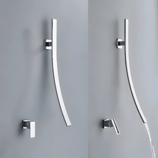 Sadhbh - Modern Wall Mounted Waterfall Bathroom Hot/Cold Mixer Tap