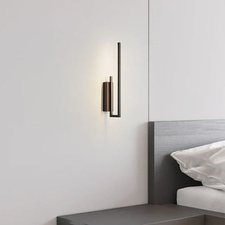 Catrina - Modern Copper Black Curved LED Wall Light