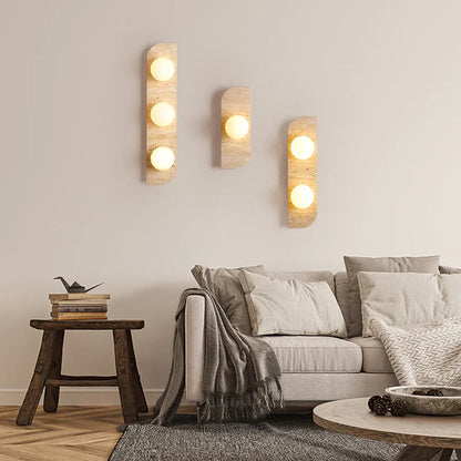 Choi - Retro Natural Stone Wall Light