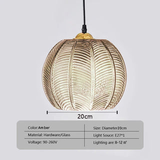 Foteini - Glass Leaf Pattern Hanging Light Properties