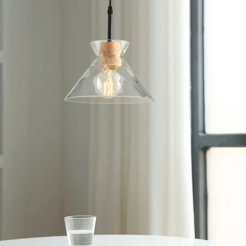 Chana - Modern Round Glass Hanging Pendant Ceiling Light