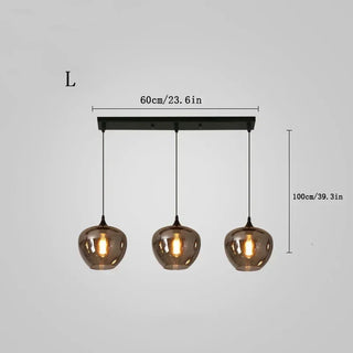 Filomena - Multi Head Modern Smoked Shade Pendant Chandelier Ceiling Light