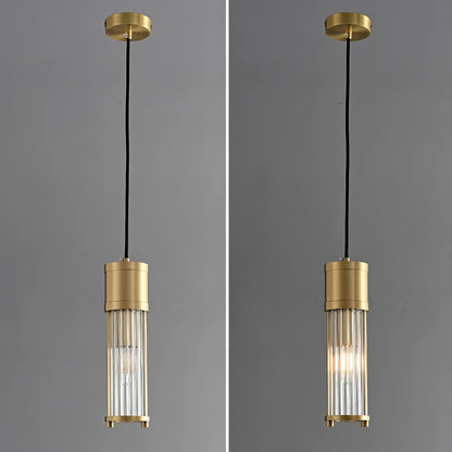 Louise - Modern Caged Glass Pendant Hanging Ceiling Light