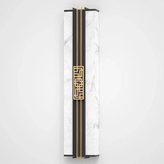 Baez - Marble Style Outdoor LED Wall Light Bar