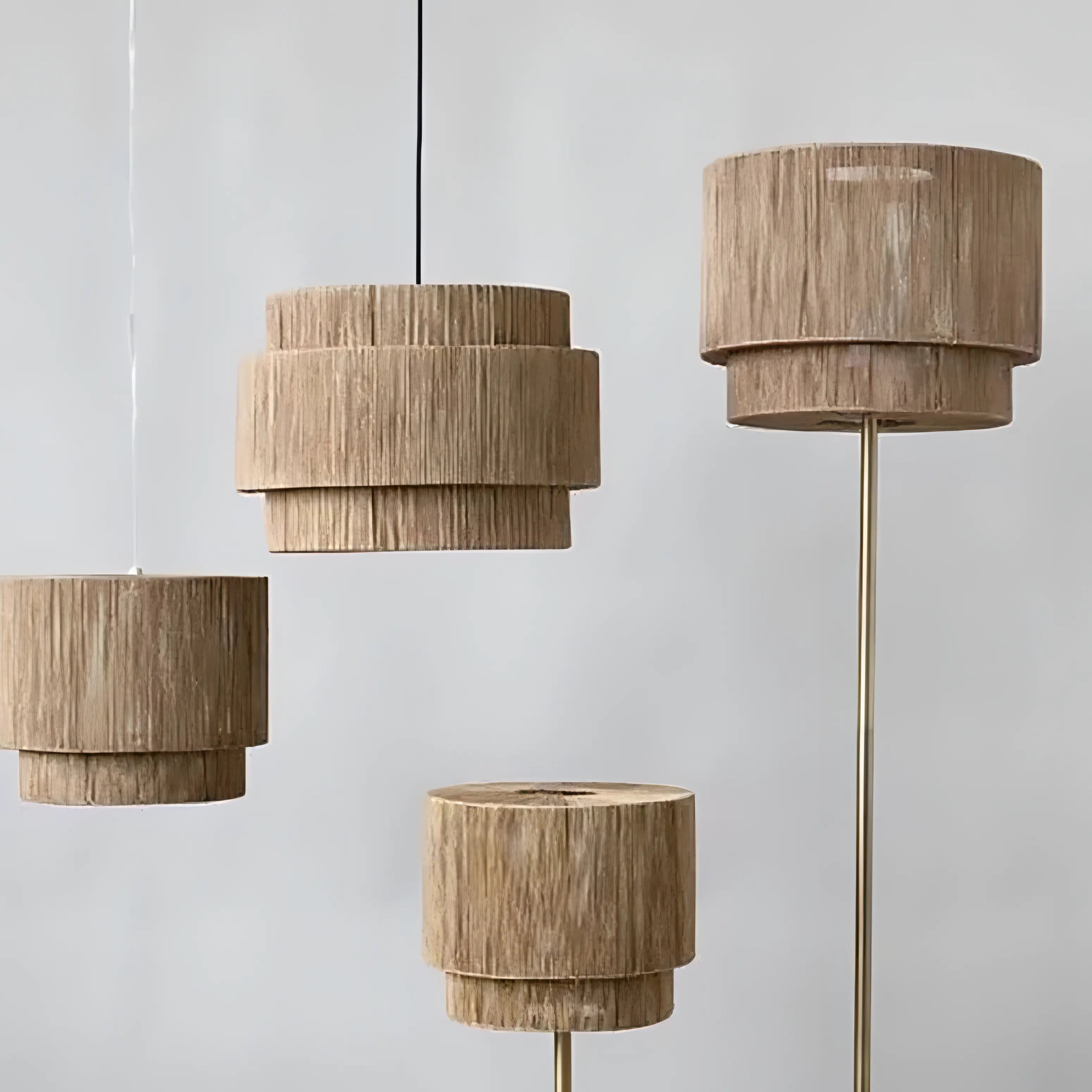 Hiatt - Wicker Rattan Pendant Ceiling Light