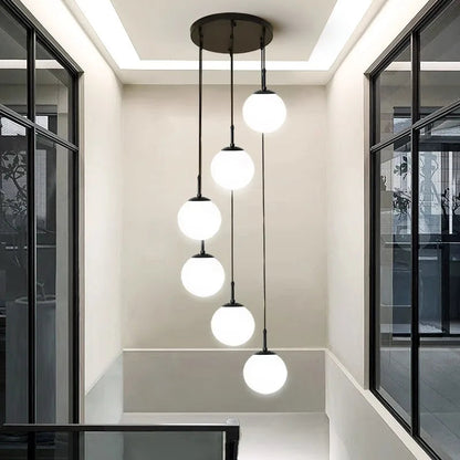 Polly - Modern Round Hanging LED Ball Ceiling Chandelier