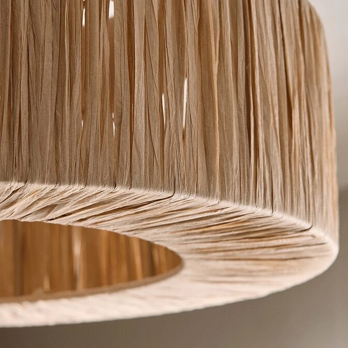 AWITI - Handmade Woven Round Tiered Ceiling Light