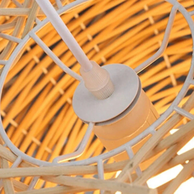 Pardo - Japanese Wooden Nest Hanging Pendant Ceiling Light