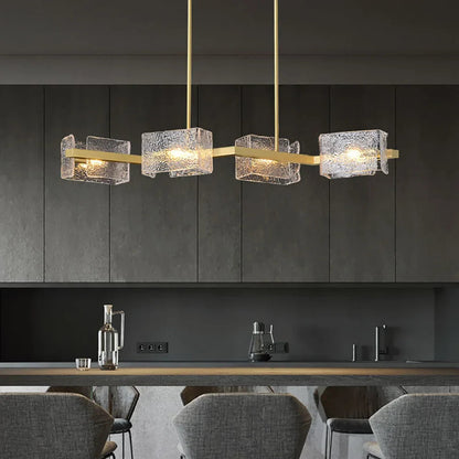 Jace - LED Modern Textured Glass Chandelier