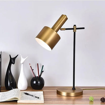 Ahrens - Adjustable Head Gold Desk Light