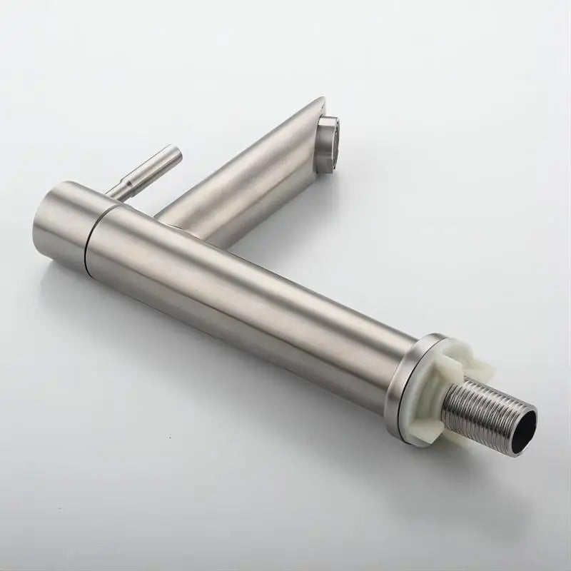 Edith - Modern Stainless Steel Single Lever Deck Mounted Basin Mixer Tap