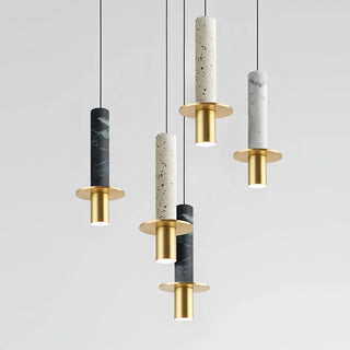 Nora - Modern Candle Style Gold Body Hanging Ceiling Pendant Light