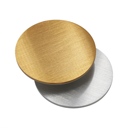 Oskar - Modern Brushed Metal Disc Wall Lamp