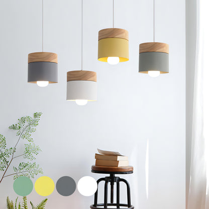 Maxton - Nordic Wood Round Pendant Hanging Ceiling Light