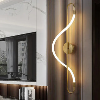 Alois - Modern Long Hose LED Curved Bar Wall Light