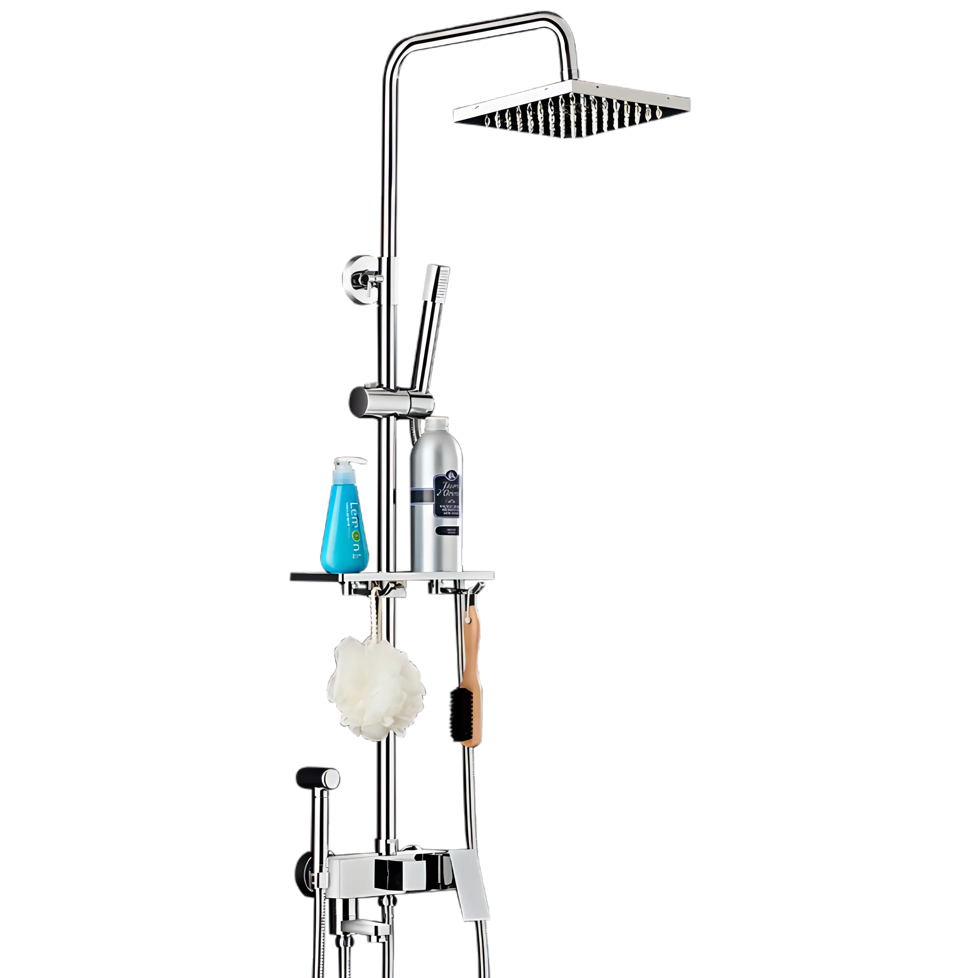 Heath - Rainfall Wall Mounted Height Adjustable Shower Set