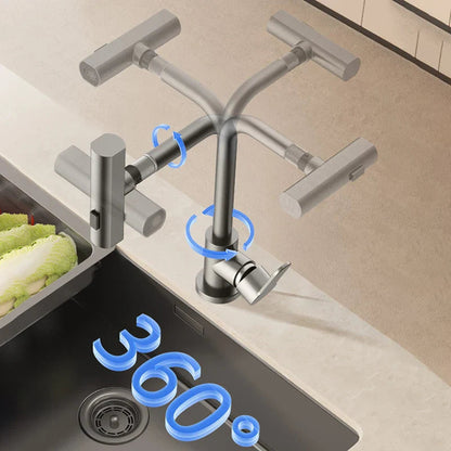 Savana - Pull Out Rotatable Waterfall Stream Sprayer Single Handle Kitchen Tap